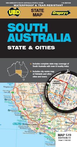 Road map no. 519 - South Australia - State &amp; Cities | UBD Gregory's