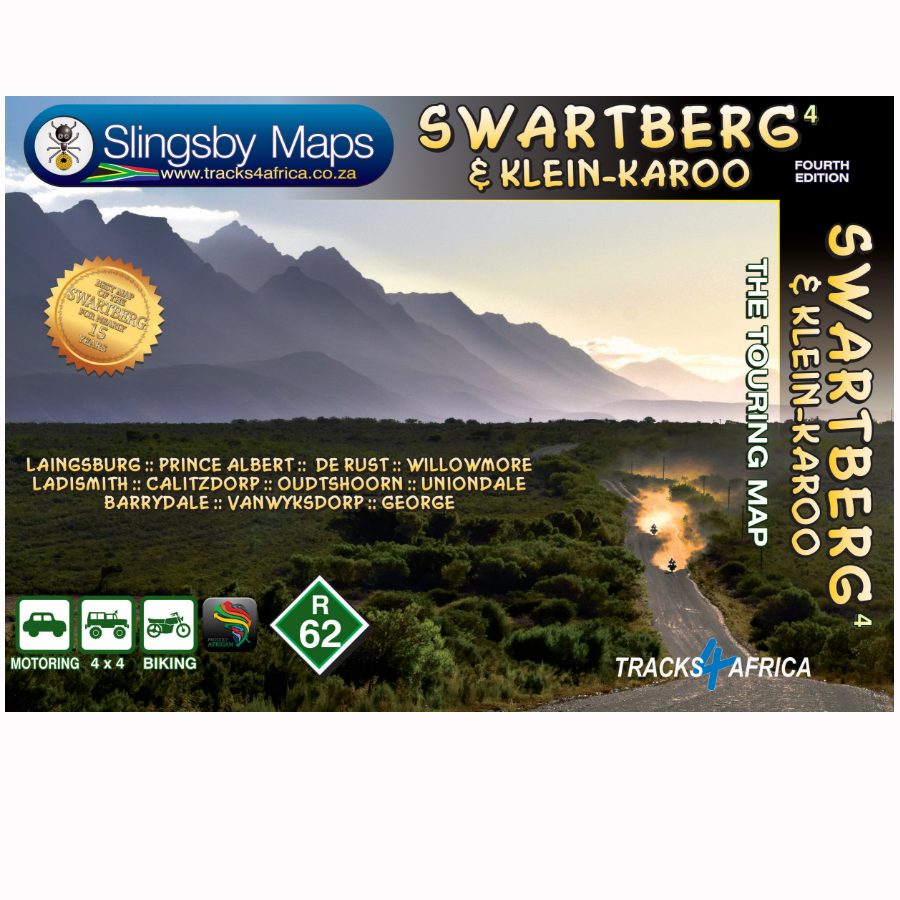 Waterproof tourist map - Swartberg &amp; Klein-Karoo (South Africa) | Tracks4Africa