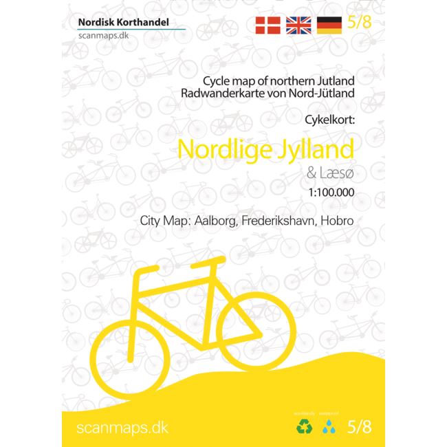 Carte cycliste du Danemark n° 5 - Jutland Nord | Scanmaps carte pliée Scanmaps 