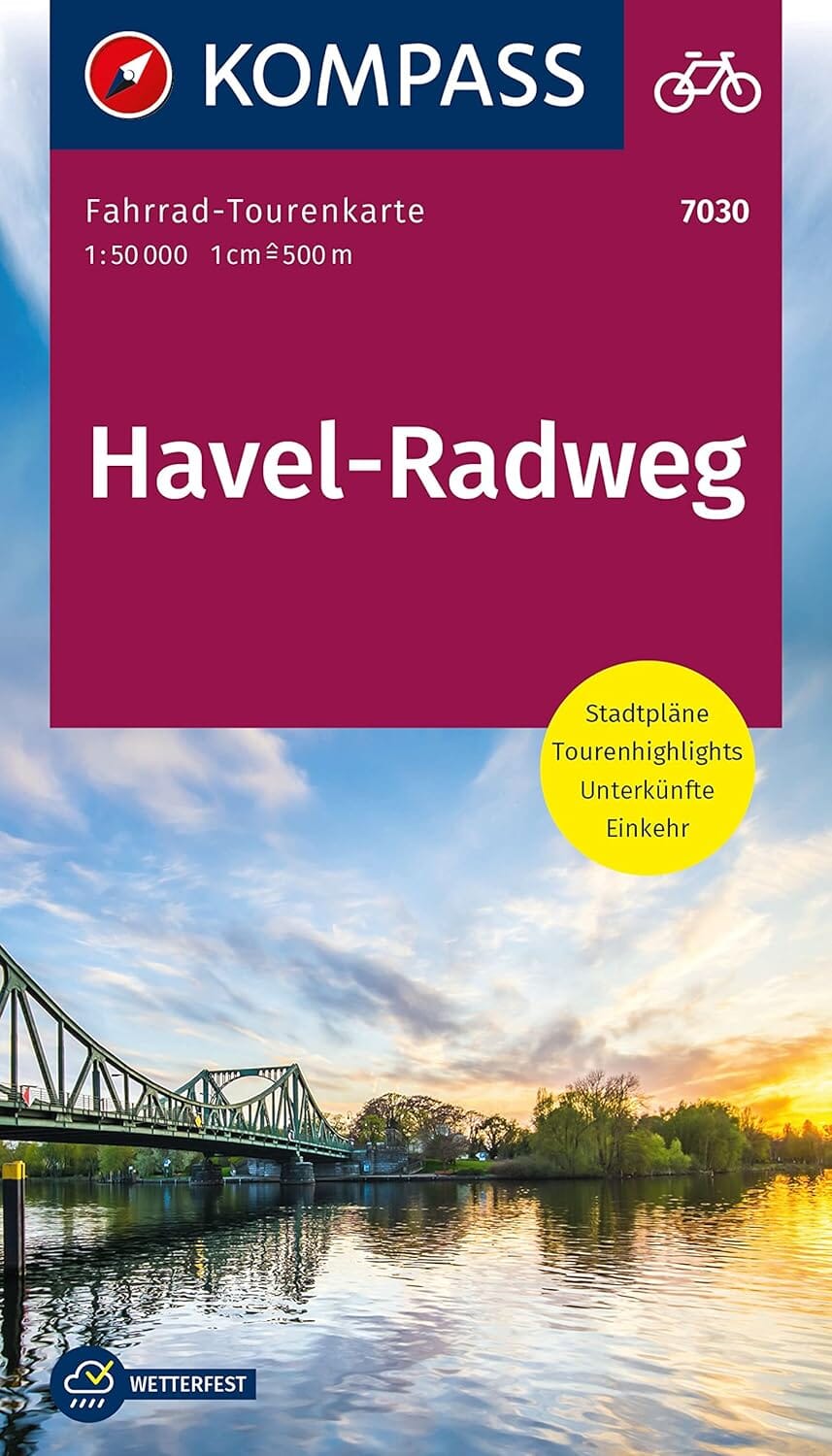 Carte cycliste n° F7030 - Havel (Allemagne) | Kompass carte cycliste Kompass