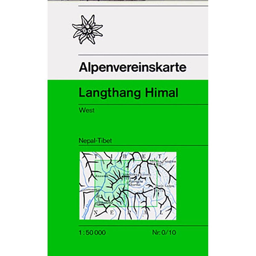 Carte de randonnée n° 0/10 - Langthang Himal ouest, Himalaya (Népal, Tibet) | Alpenverein carte pliée Alpenverein 