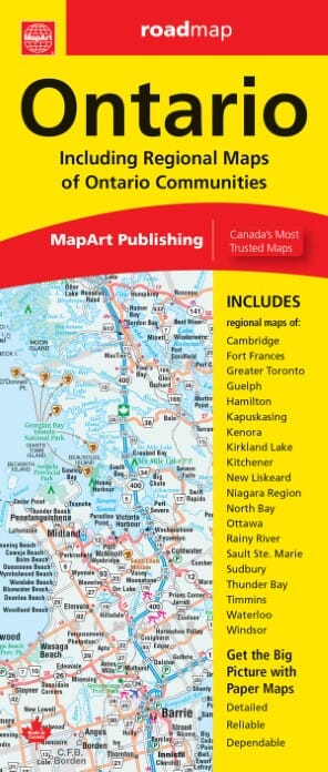 Ontario Road map | Canadian Cartographics Corporation – MapsCompany