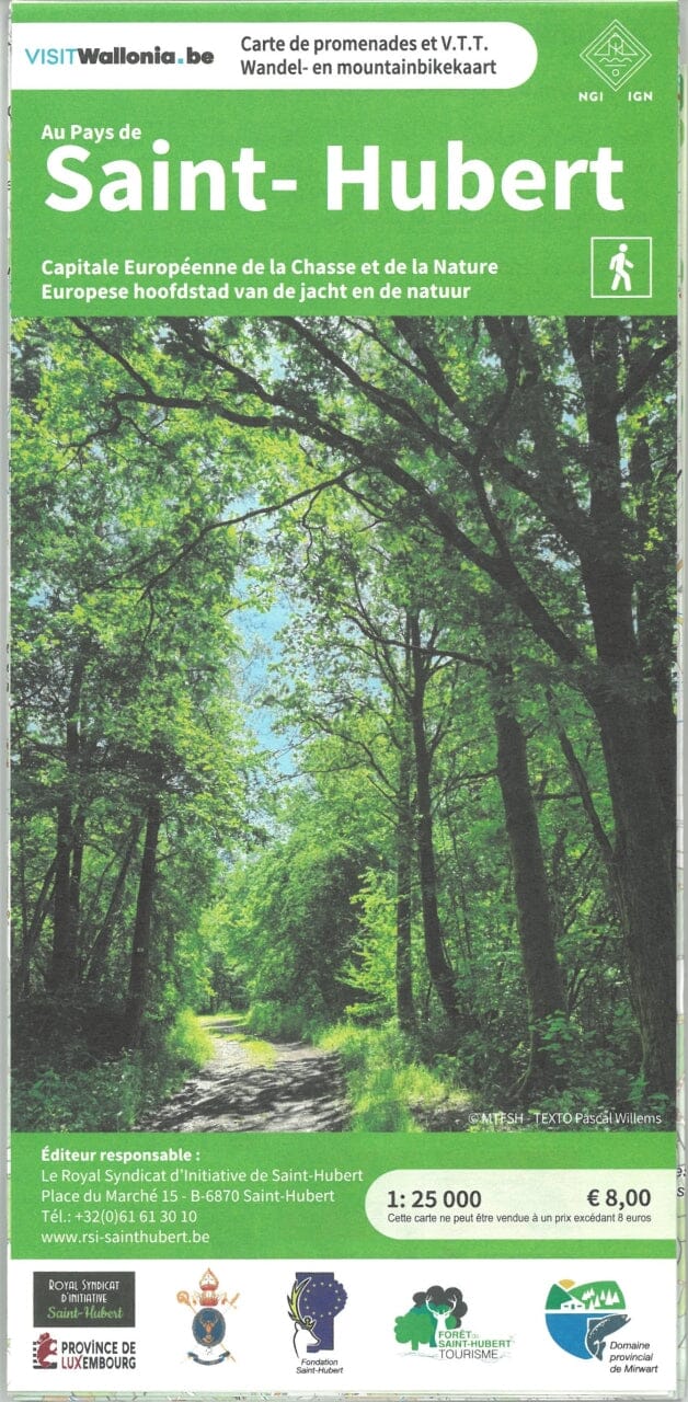 Carte topographique - Saint-Hubert (Belgique) | NGI carte pliée IGN Belgique