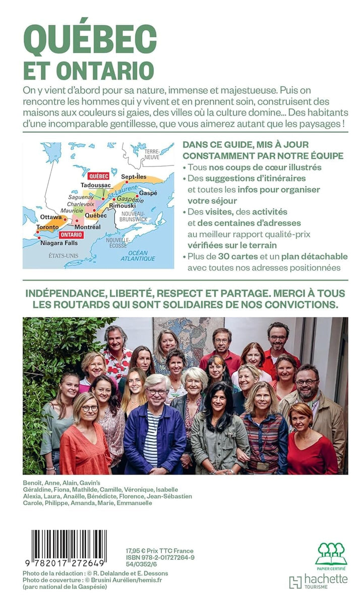 Guide du Routard - Québec, Ontario 2024/25 | Hachette guide de voyage Hachette 