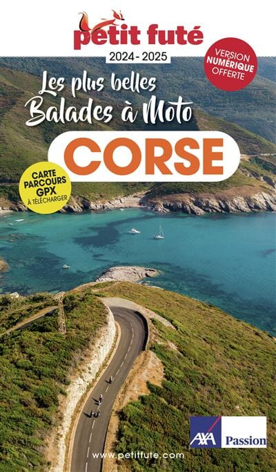 Guide touristique - Corse à moto, les plus belles balades 2024/25 | Petit Futé guide de voyage Petit Futé