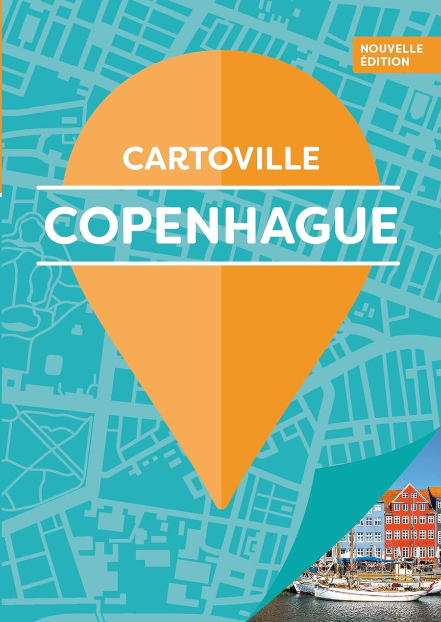 Plan détaillé - Copenhague | Cartoville carte pliée Gallimard 