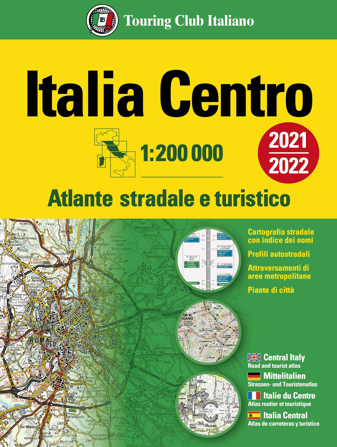 Atlas routier - Italie Centrale | Touring Club Italiano atlas Touring