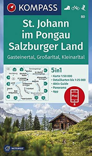 Hiking map # 80 - St - Johann, Salzburger Land (Austria) | Kompass 