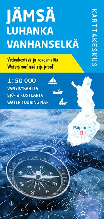 Carte marine n° 7 - Jämsä Luhanka Vanhanselkä (Finlande) | Karttakeskus carte pliée Karttakeskus 