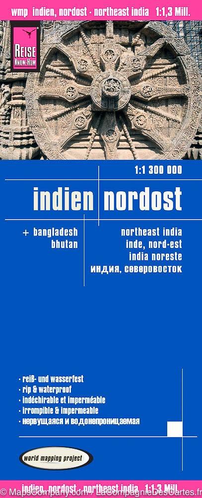 Road map - India Northeast | Reise Know How – La Compagnie