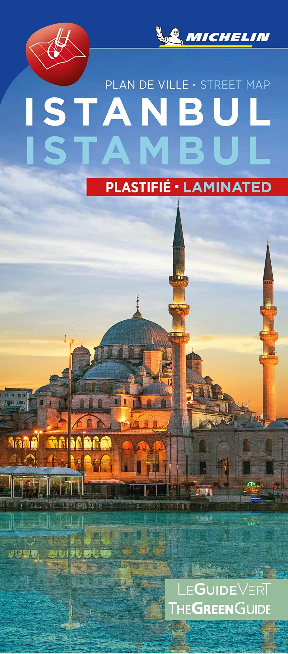 Laminated city map Istanbul Michelin La Compagnie des Cartes Le