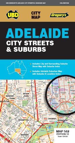 City Plan No. 562 - Adelaide City Streets &amp; Suburbs | UBD Gregory's