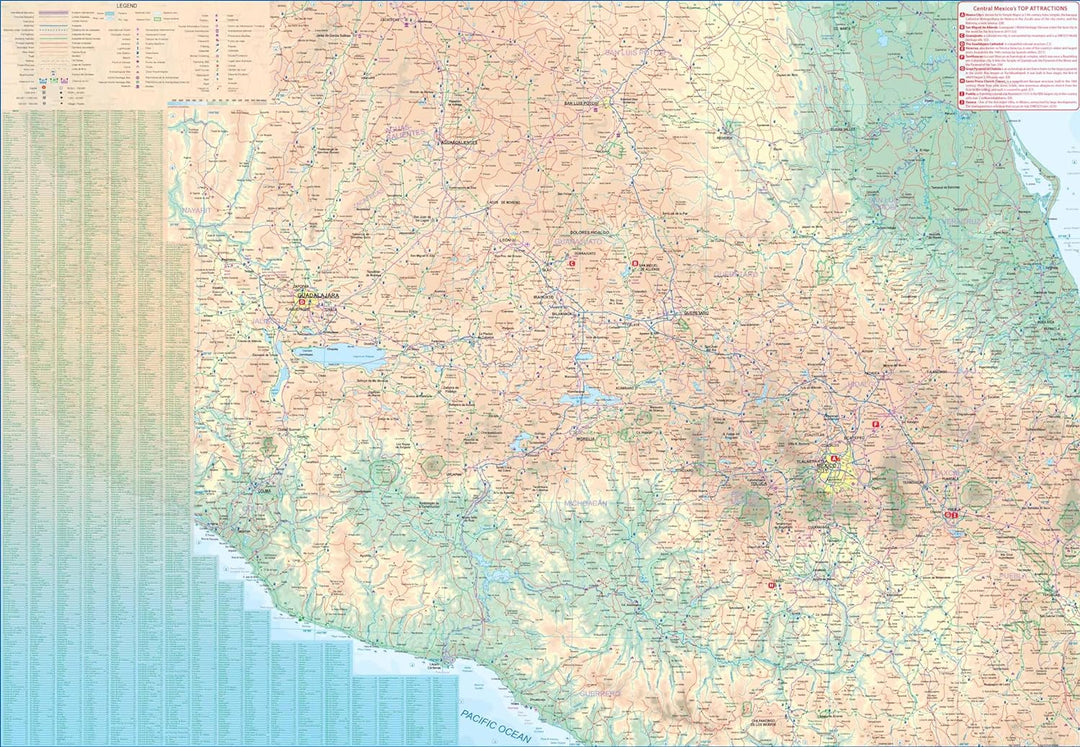 Travel Map - Central Mexico | ITM