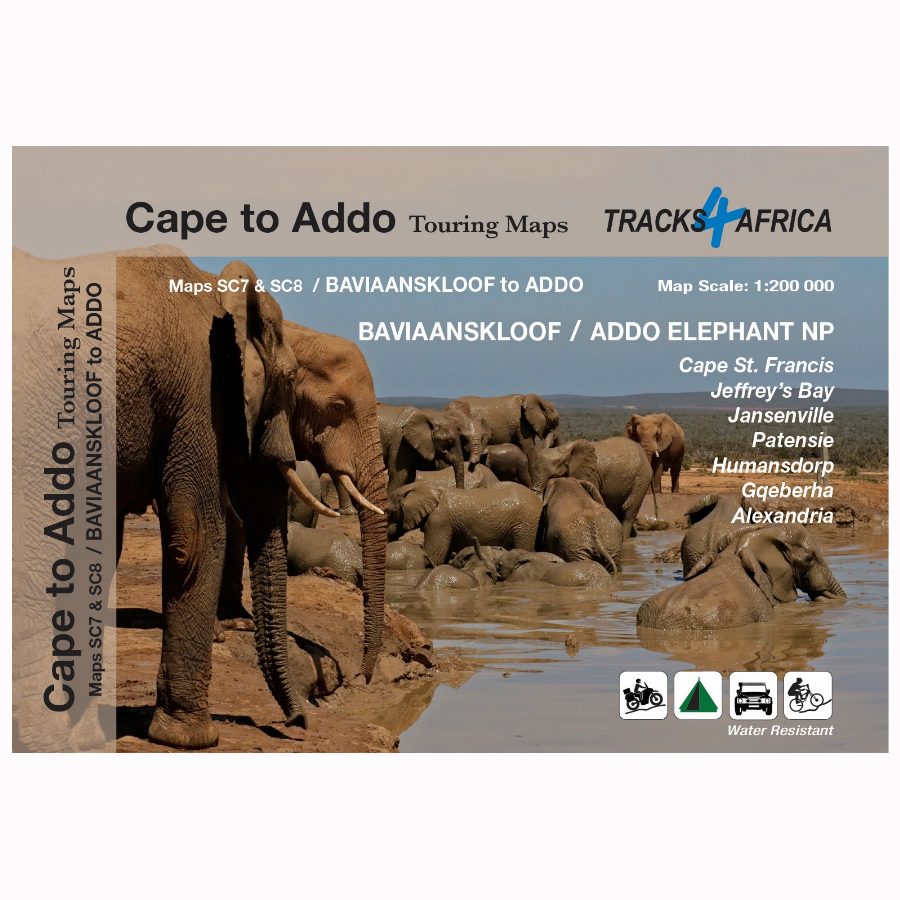 Waterproof tourist map - Baviaanskloof to Addo (South Africa) | Tracks4Africa