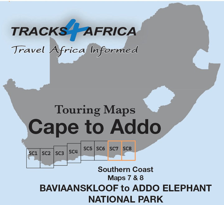 Waterproof tourist map - Baviaanskloof to Addo (South Africa) | Tracks4Africa