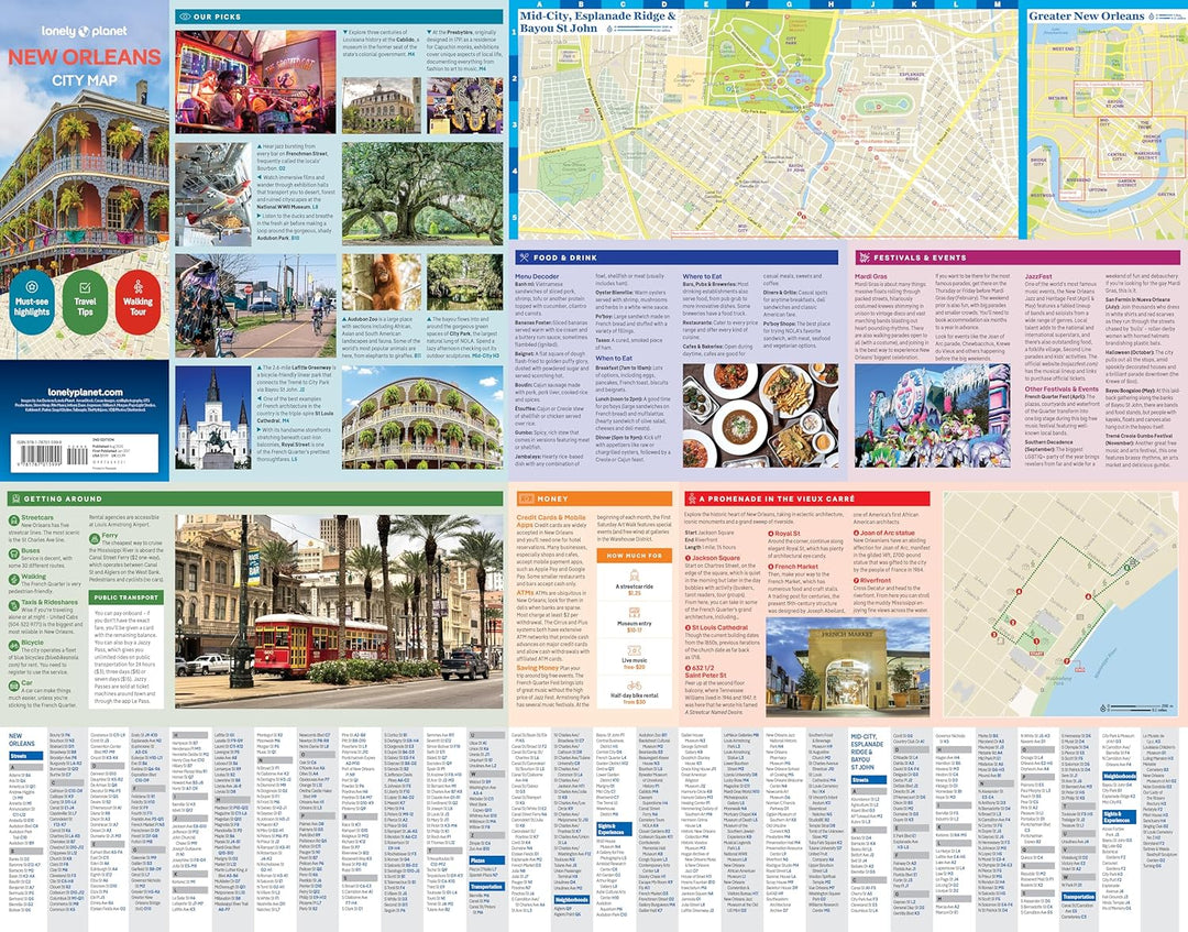 Plan de ville (en anglais) - New Orleans | Lonely Planet
