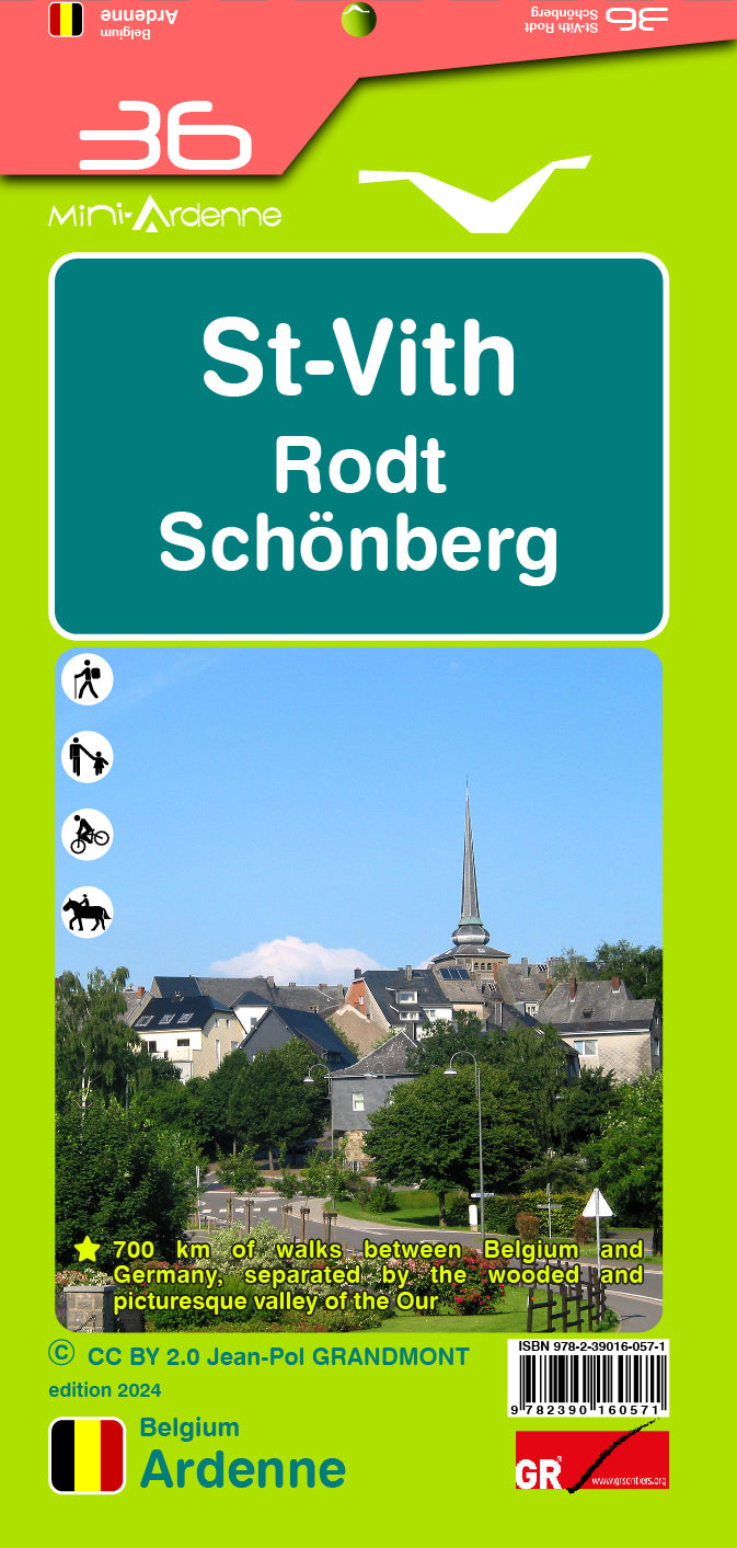 Hiking map - St-Vith, Rodt, Schönberg | Mini Planet