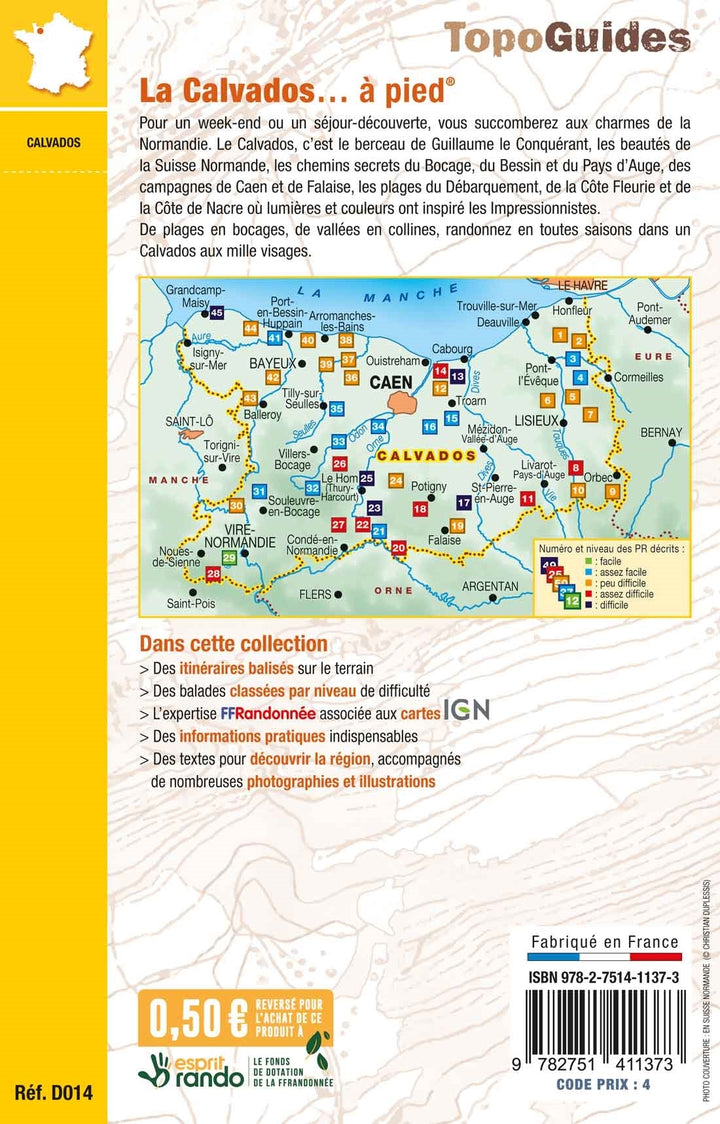 Hiking guidebook - Calvados on foot | FFR