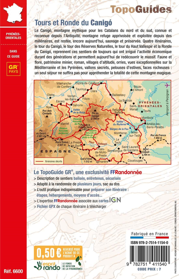 Hiking topoguide - Tours and Round of Canigó | FFR