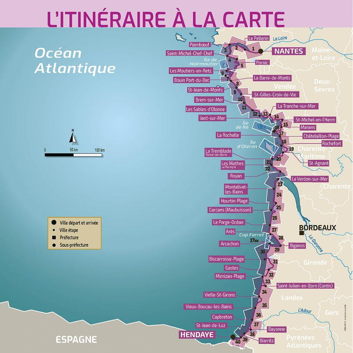 Cycling guide - The Atlantic Coast, from Nantes to Hendaye | Chamina (French)