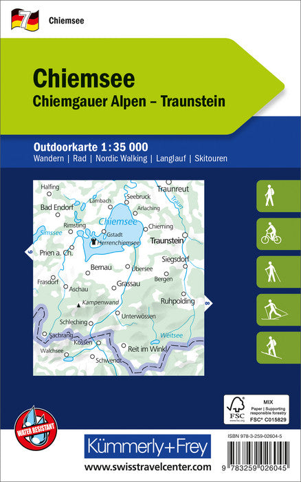 Outdoor map # WK.07 - Chiemsee (Germany) | Kümmerly & Frey