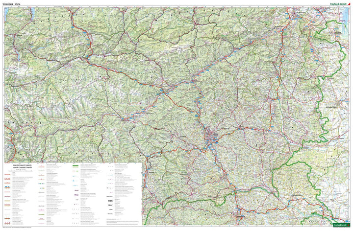 Austria Road Map No. 4 - Styria | Freytag &amp; Berndt - 1/200,000
