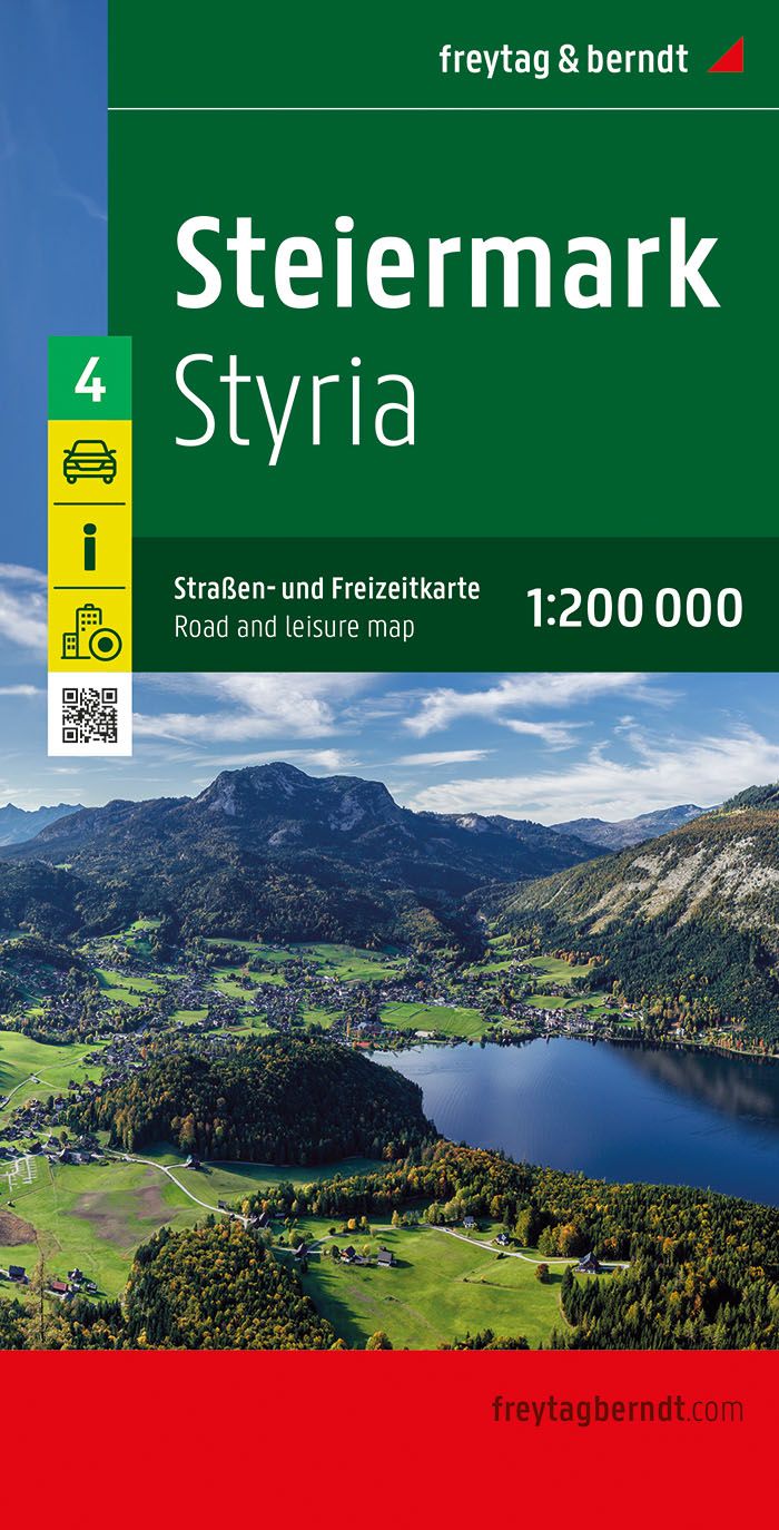 Austria Road Map No. 4 - Styria | Freytag &amp; Berndt - 1/200,000