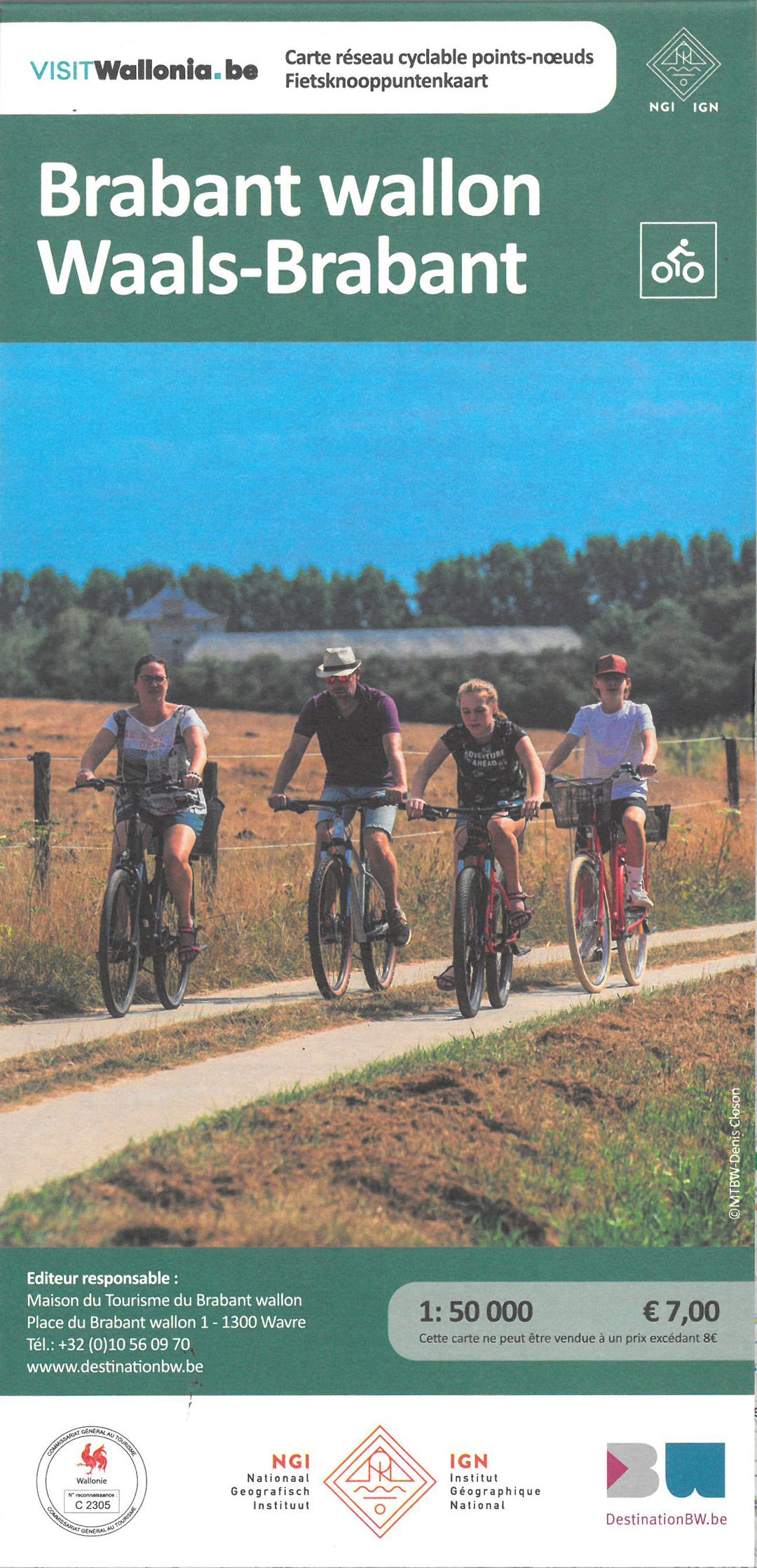 Cycling map - Walloon Brabant cycle network | NGI