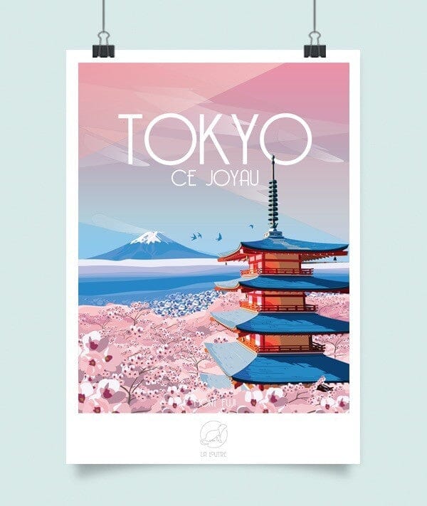 Affiche - Tokyo - 42 x 60 cm | La Loutre carte murale petit tube La Loutre 