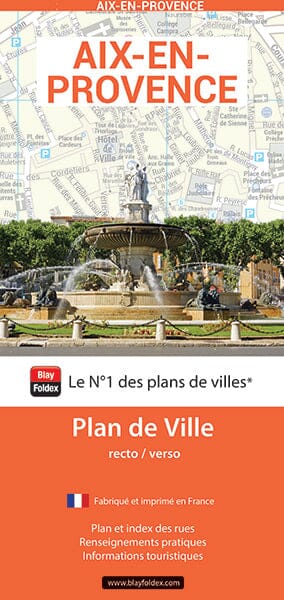 Aix-en-Provence, Bouches-du-Rhône - Plan de ville | Blay Foldex carte pliée Blay Foldex 