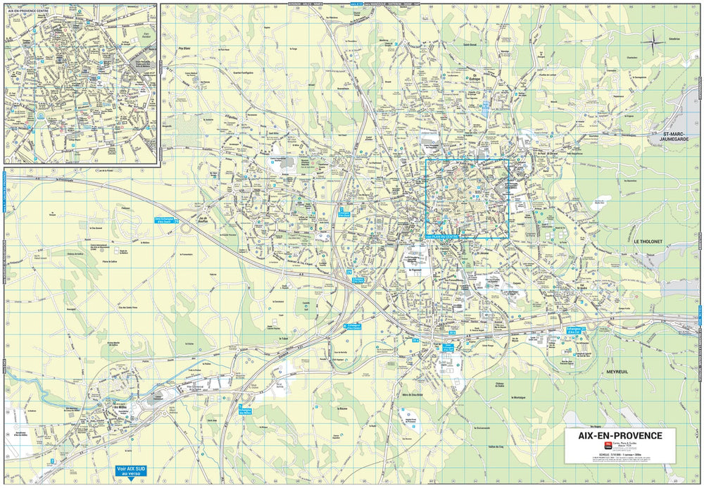 Aix-en-Provence, Bouches-du-Rhône - Plan de ville | Blay Foldex carte pliée Blay Foldex 