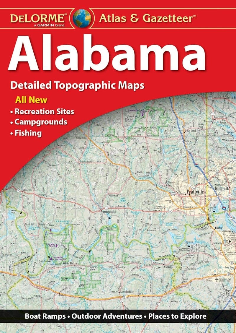 Alabama Atlas & Gazetteer | DeLorme atlas DeLorme 