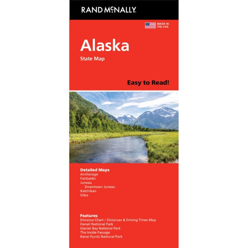 Alaska, carte facile à lire | Rand McNally carte pliée Rand McNally 