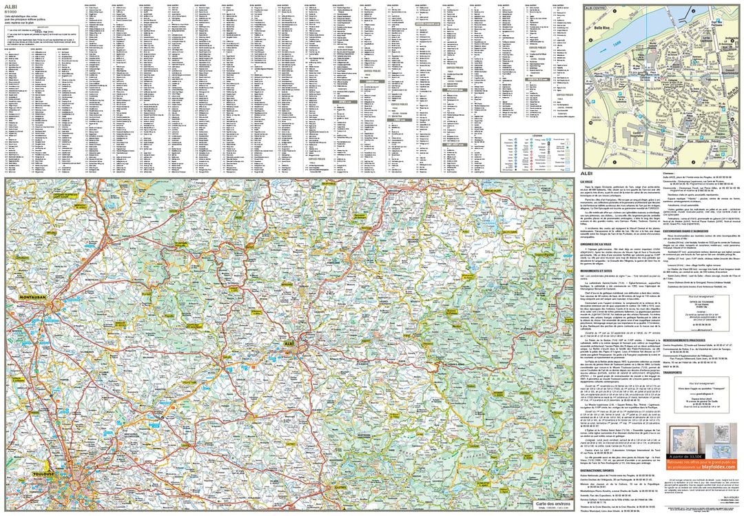 Albi, Tarn - Plan de ville | Blay Foldex carte pliée Blay Foldex 