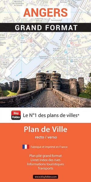 Angers - Plan de ville grand format | Blay Foldex carte pliée Blay Foldex 