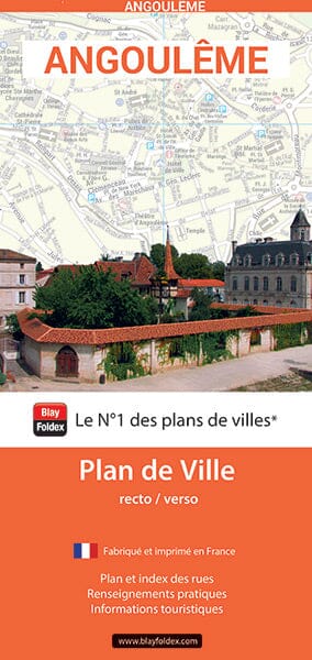 Angoulême, Charente - Plan de ville | Blay Foldex carte pliée Blay Foldex 