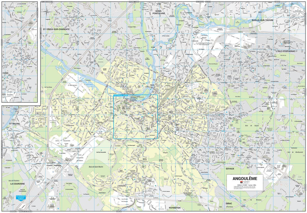Angoulême, Charente - Plan de ville | Blay Foldex carte pliée Blay Foldex 