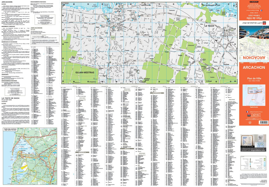 Arcachon, Gironde - Plan de ville | Blay Foldex carte pliée Blay Foldex 