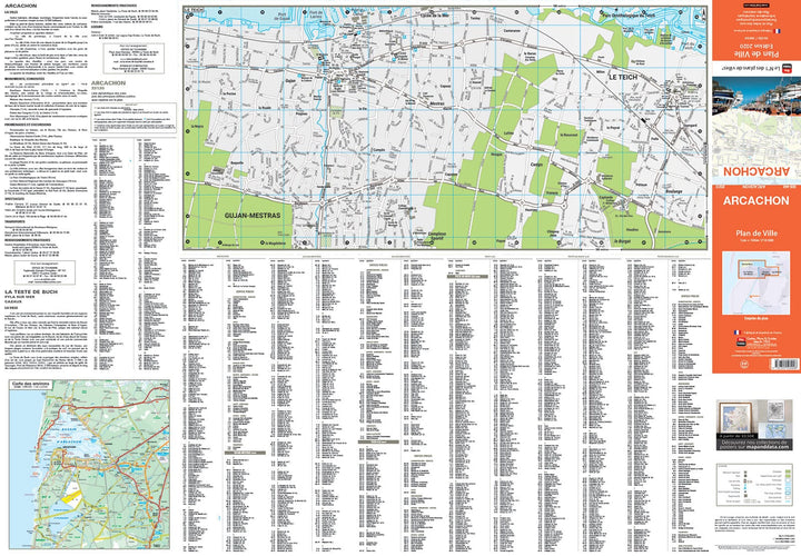 Arcachon, Gironde - Plan de ville | Blay Foldex carte pliée Blay Foldex 