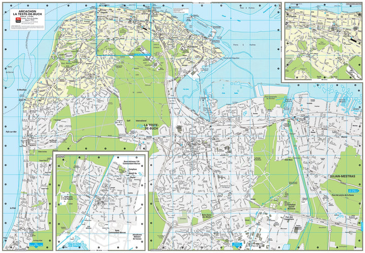Arcachon, Gironde - Plan de ville | Blay Foldex carte pliée Blay Foldex 