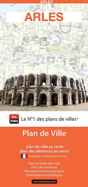 Arles, Bouches-du-Rhône - Plan de ville | Blay Foldex carte pliée Blay Foldex 