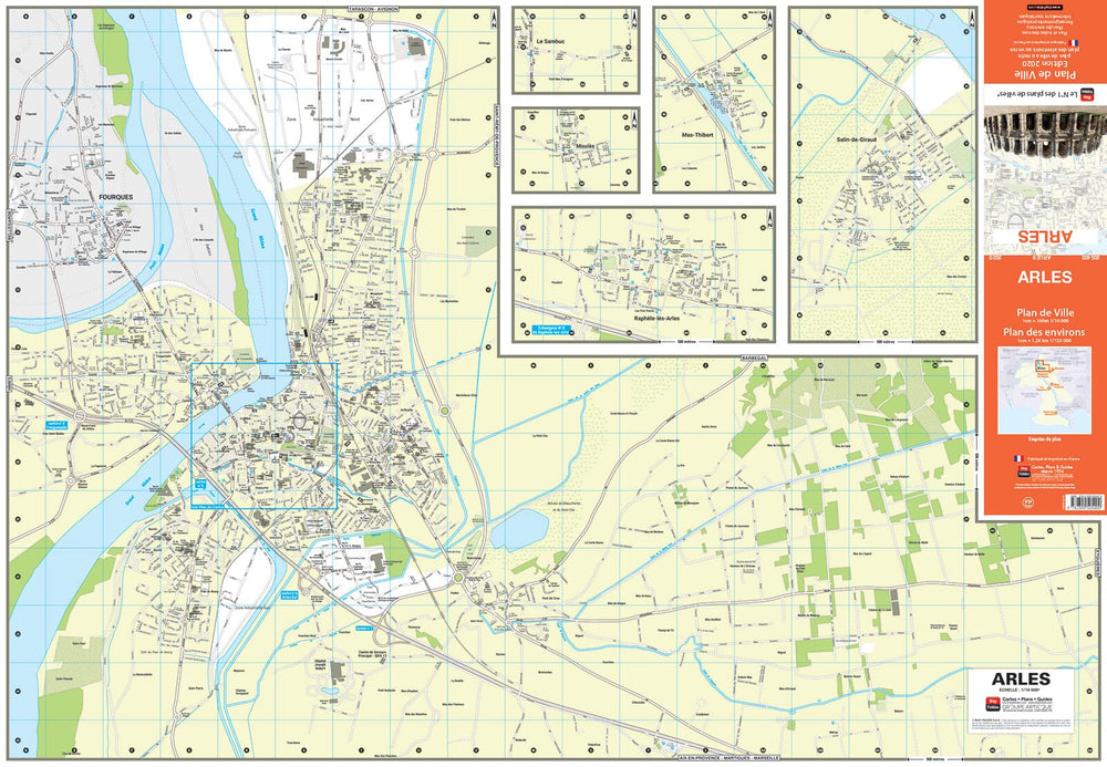 Arles, Bouches-du-Rhône - Plan de ville | Blay Foldex carte pliée Blay Foldex 