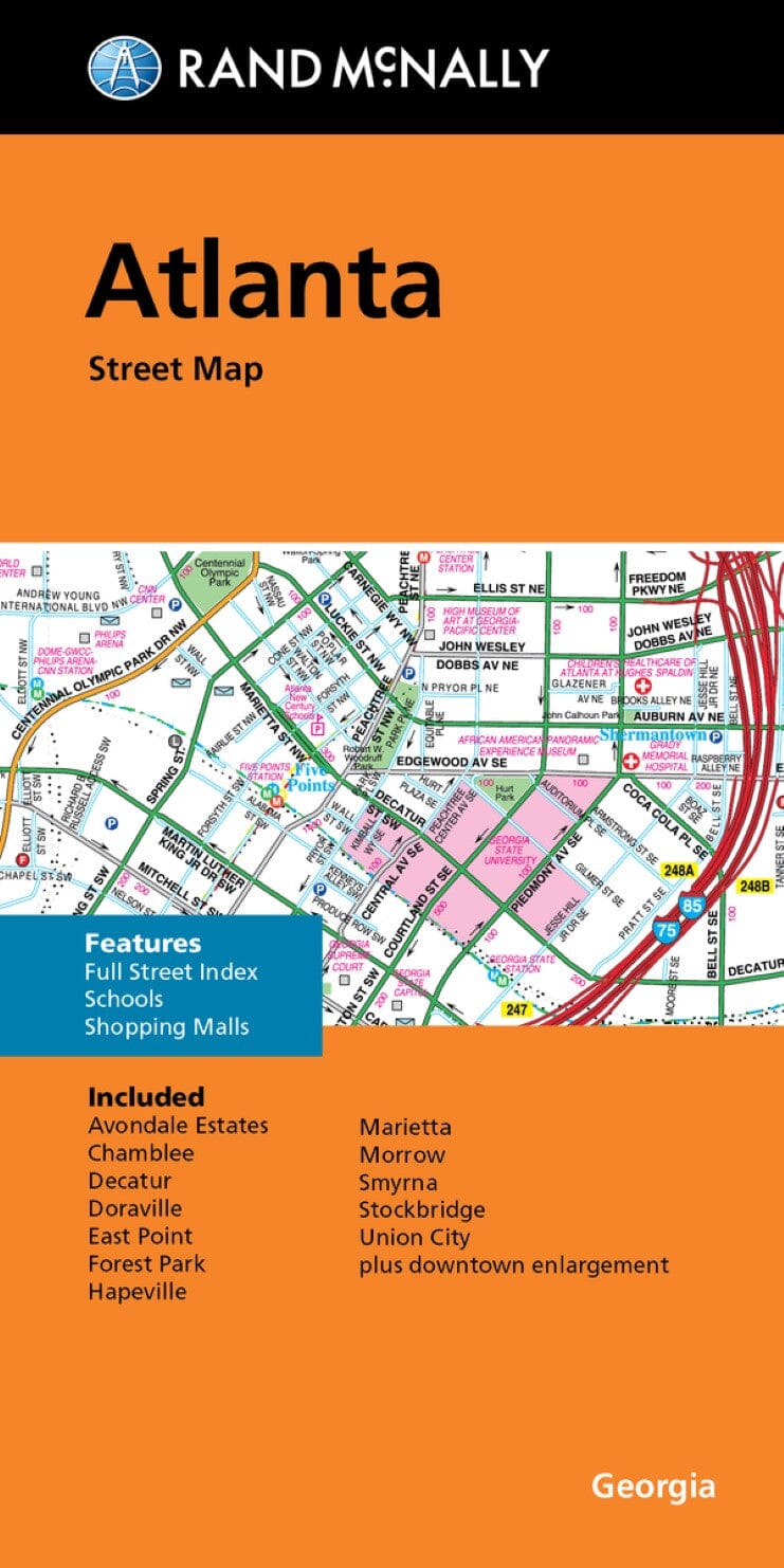 Atlanta, Géorgie | Rand McNally carte pliée Rand McNally 