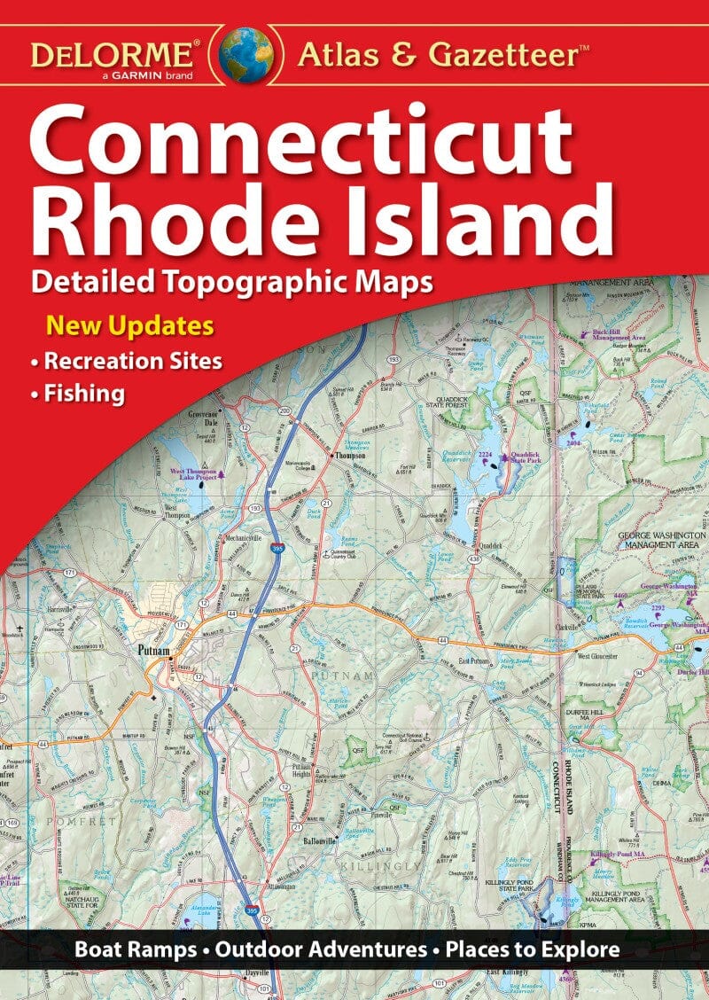 Atlas et répertoire géographique - Connecticut et Rhode Island | DeLorme Atlas DeLorme 