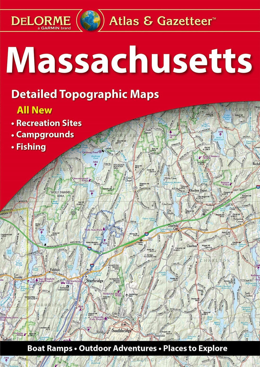 Atlas et répertoire géographique - Massachusetts | DeLorme Atlas DeLorme 