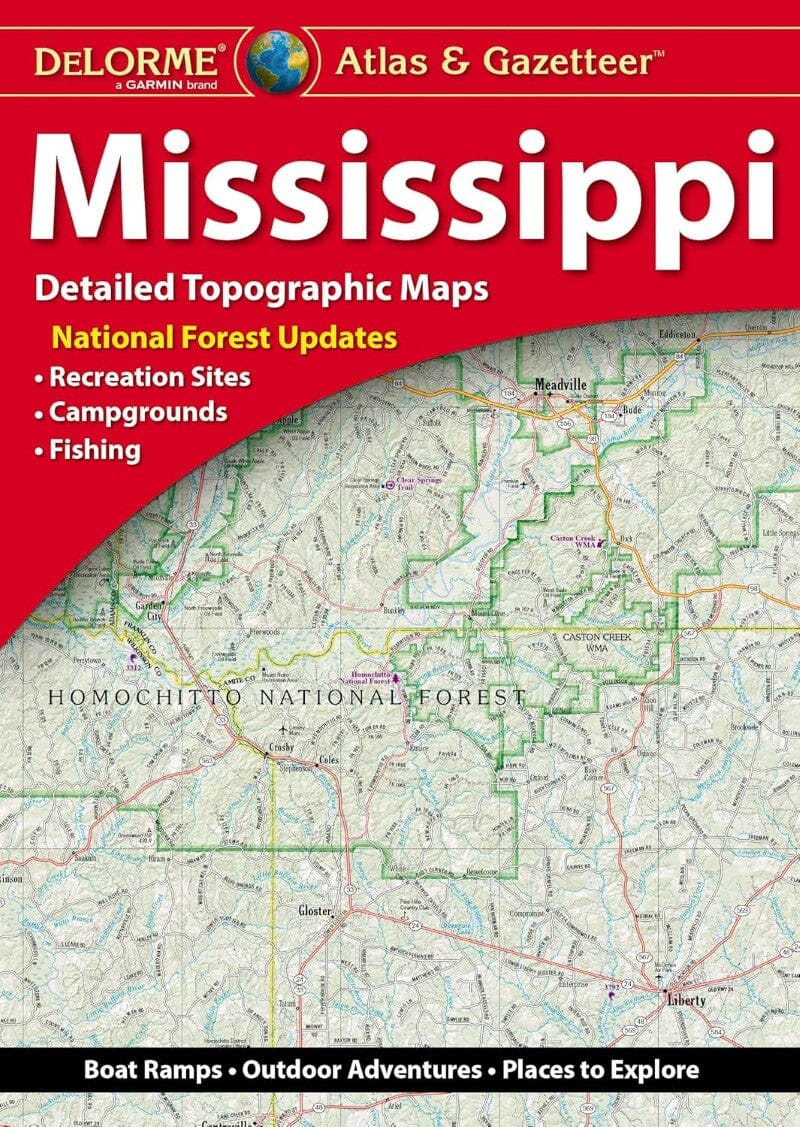 Atlas et répertoire géographique - Mississippi | DeLorme Atlas DeLorme 