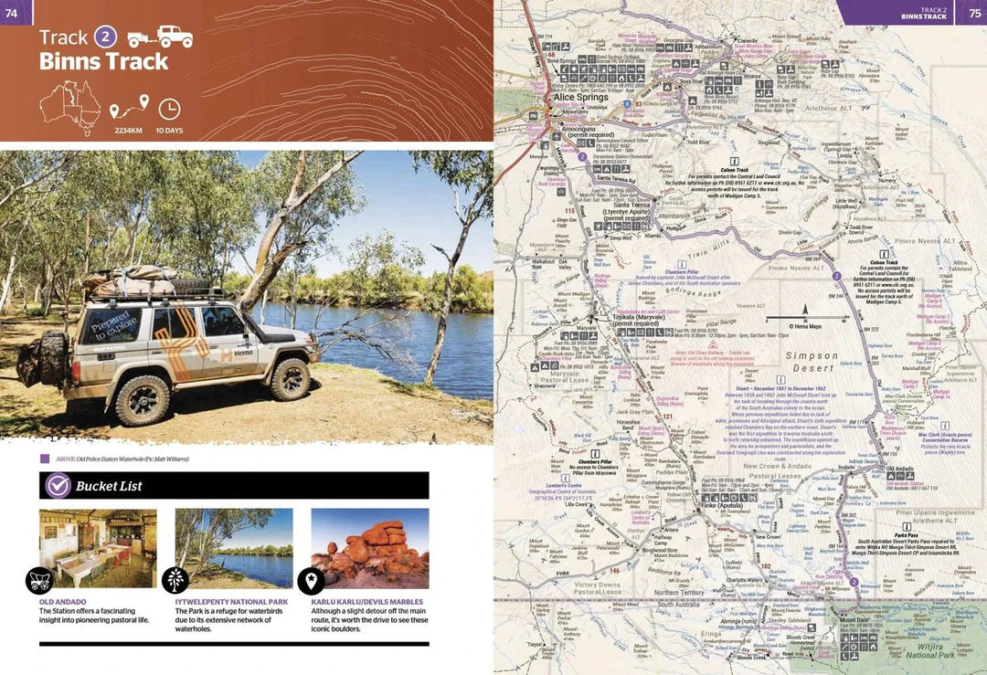 Atlas & guide - Great Desert Tracks (Australie centrale) | Hema Maps atlas Hema Maps 