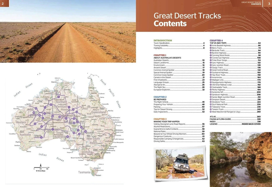 Atlas & guide - Great Desert Tracks (Australie centrale) | Hema Maps atlas Hema Maps 