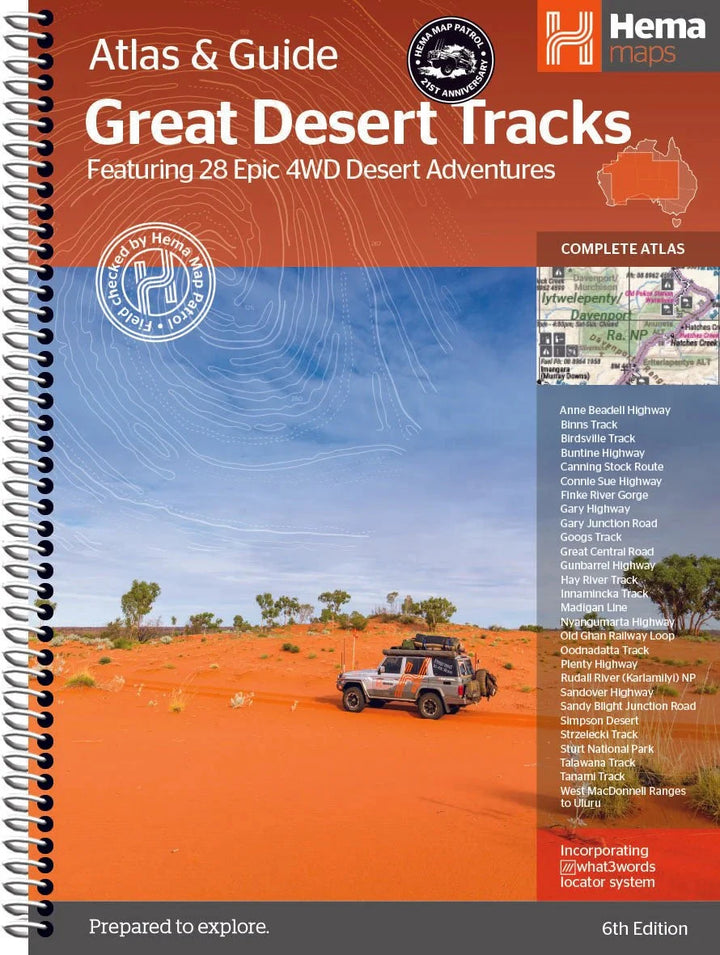 Atlas & guide - Great Desert Tracks (Australie centrale) | Hema Maps atlas Hema Maps 