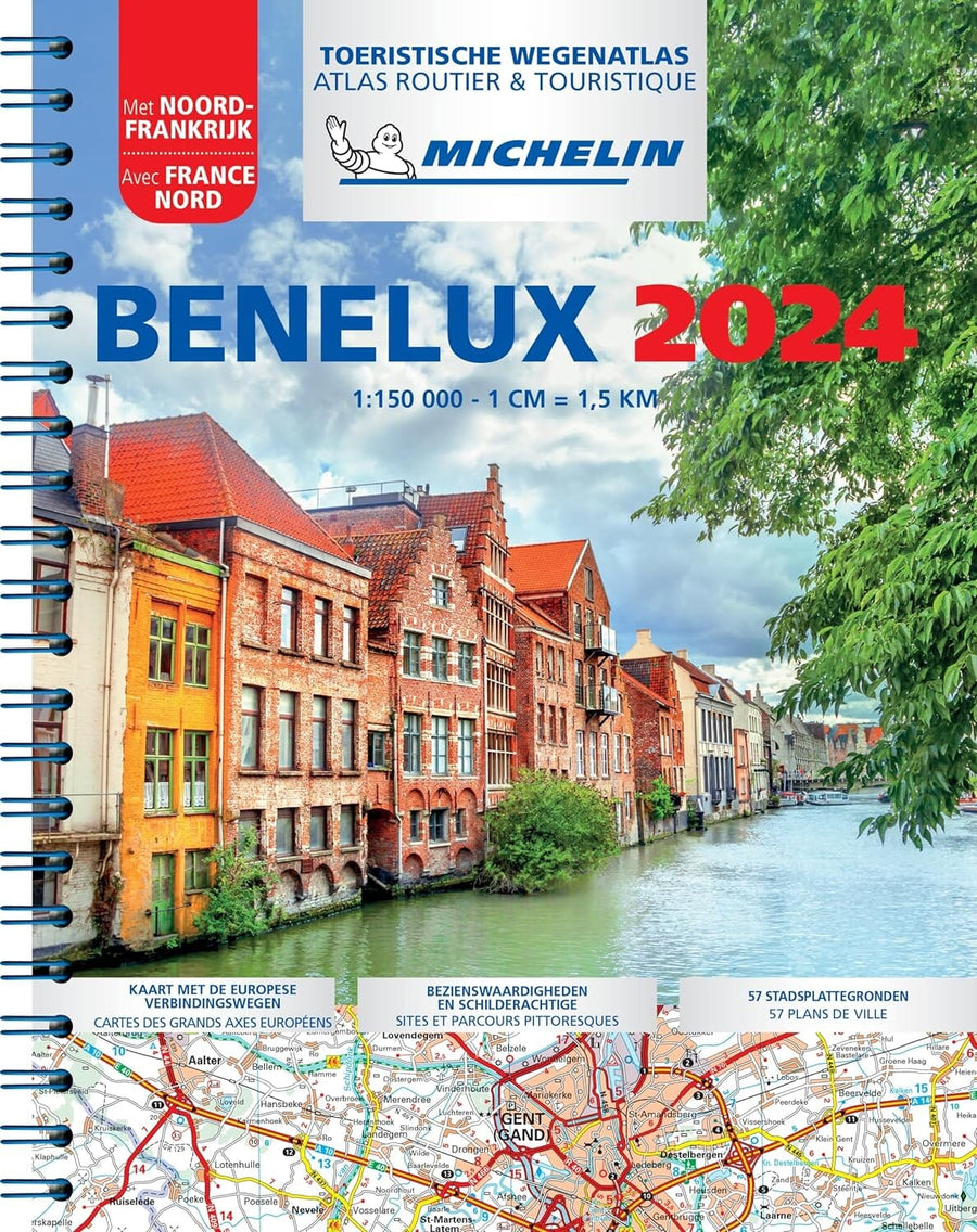 Atlas routier à spirales - Benelux 2024 | Michelin atlas Michelin 